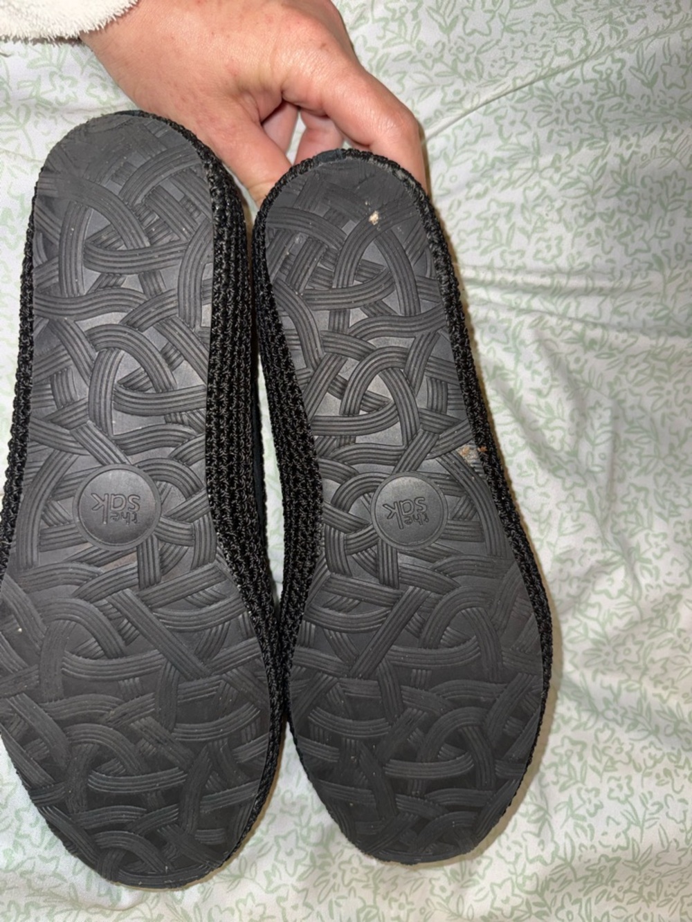 The Sak Black Crochet-Style Slip On “April” Loafers - Picture 6 of 8